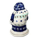 Luminary, Santa, 6.25" in "Starry Wreath" by Manufaktura | L030T-PZG