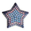 Polish Pottery Star-Shaped Bowl/Baker (Daisy Circle) | M045T-MS01 at PolishPotteryOutlet.com