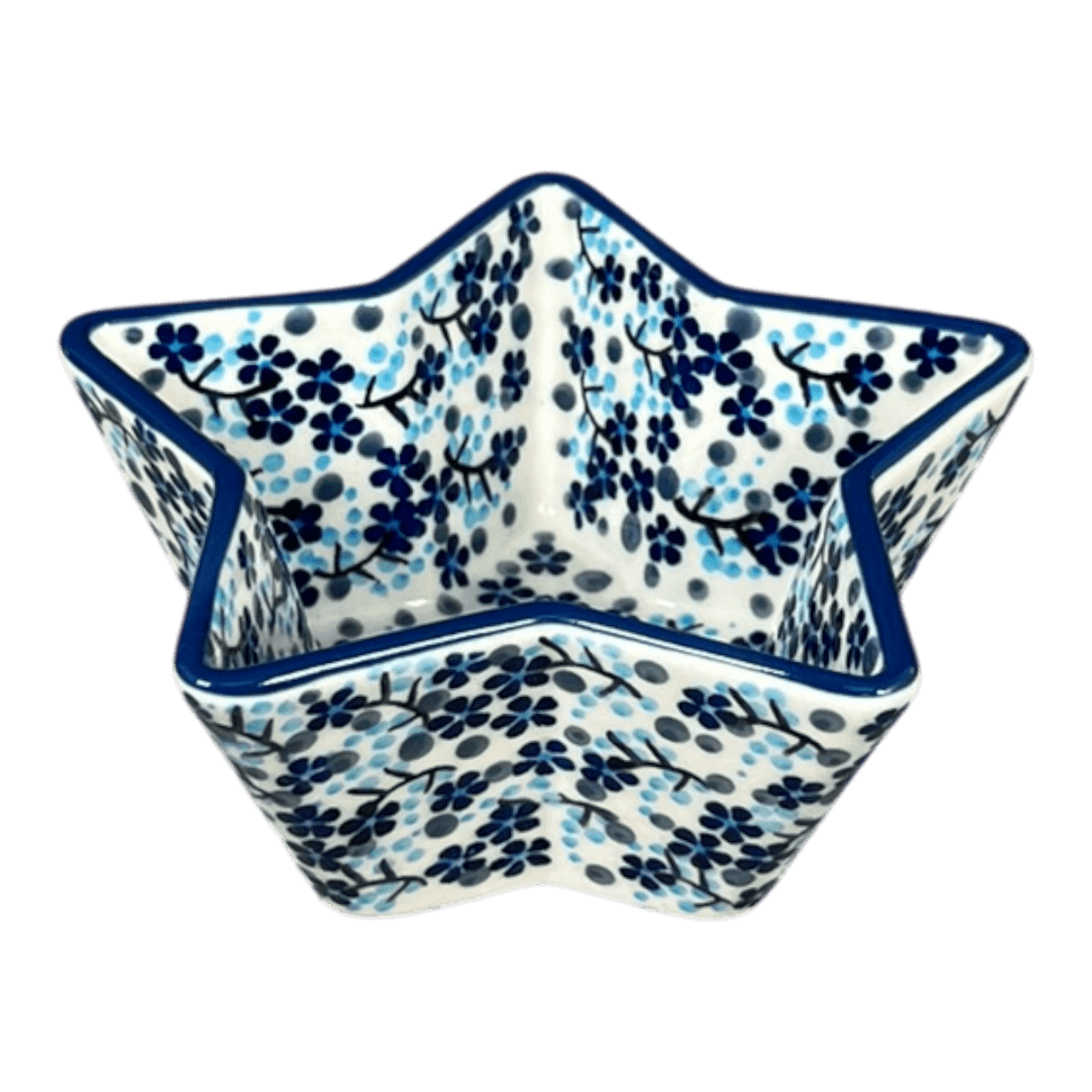 Bowl, Star-Shaped, Small, Manufaktura (M046) in "Scattered Blues" by Maufaktura | M046S-AS45