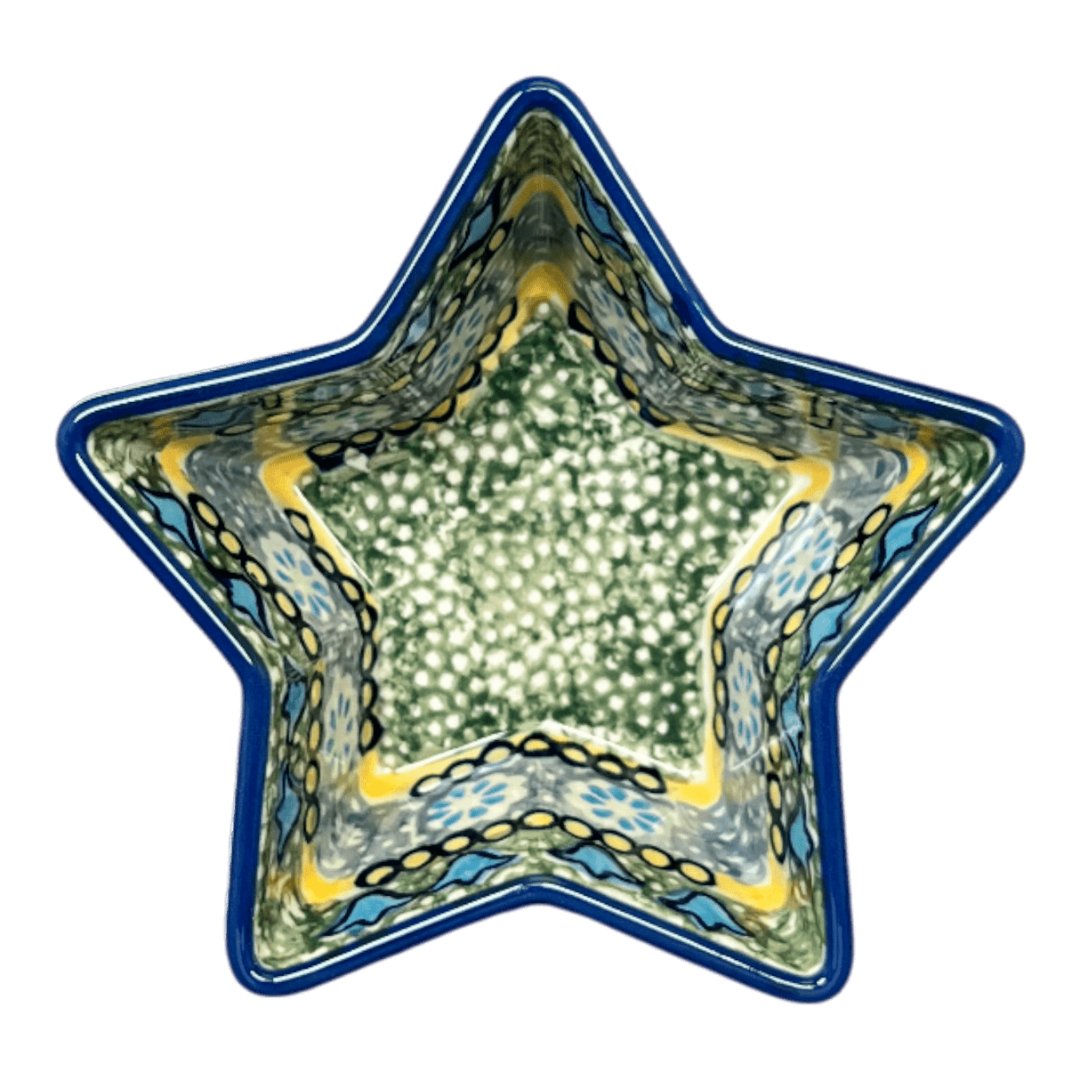 Bowl, Star-Shaped, Small, Manufaktura (M046) in "Blue Bells" by Maufaktura | M046S-KLDN