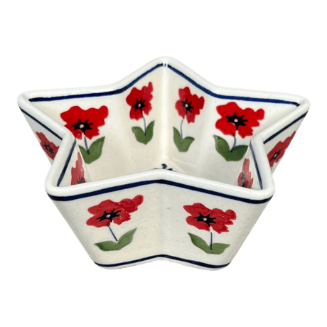 Bowl, Star-Shaped, Small, Manufaktura (M046) in "Poppy Garden" by Maufaktura | M046T-EJ01