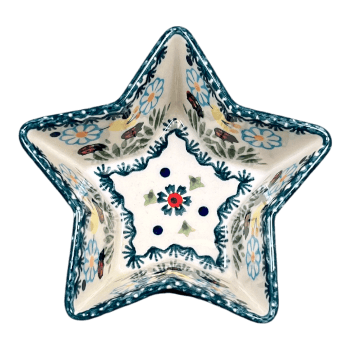 Bowl, Star-Shaped, Small, Manufaktura (M046) in "Lady Bugs" by Maufaktura | M046T-IF45