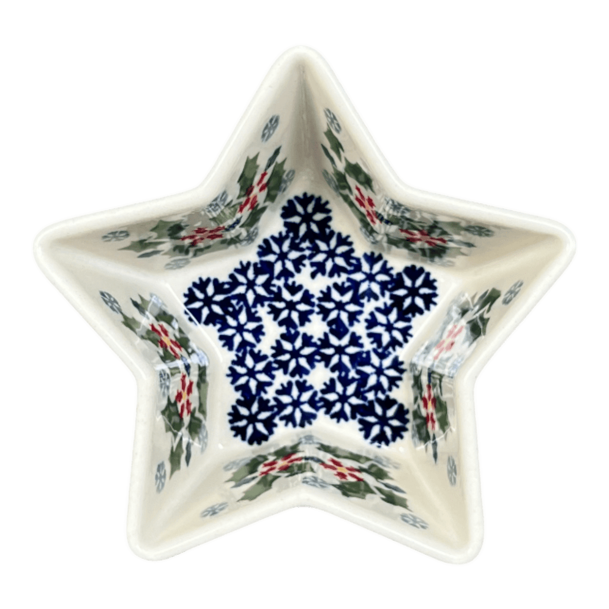 Bowl, Star-Shaped, Small, Manufaktura (M046) in "Holly In Bloom" by Maufaktura | M046T-IN13