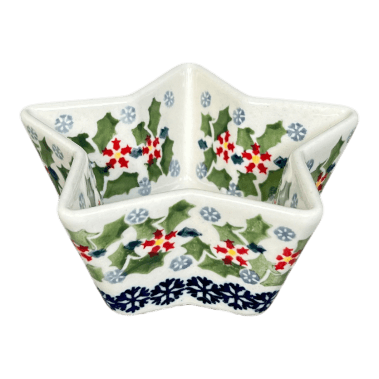 Bowl, Star-Shaped, Small, Manufaktura (M046) in "Holly In Bloom" by Maufaktura | M046T-IN13
