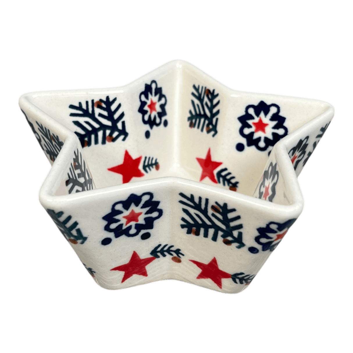 Bowl, Star-Shaped, Small, Manufaktura (M046) in "Evergreen Stars" by Maufaktura | M046T-PZGG