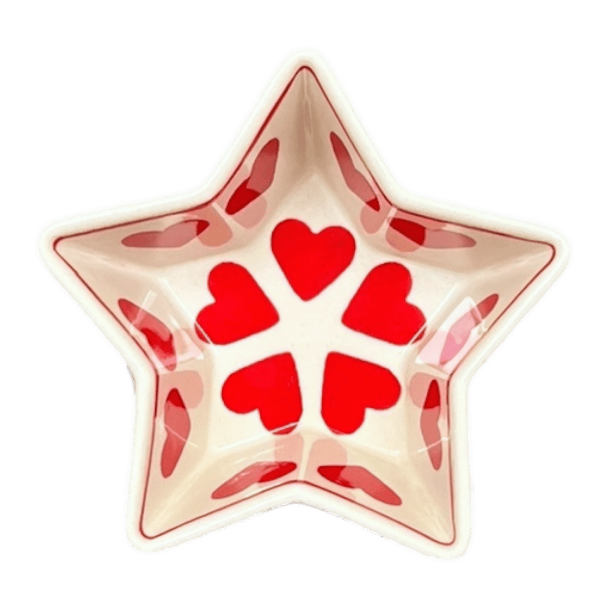 Bowl, Star-Shaped, Small, Manufaktura (M046) in "Whole Hearted Red" by Maufaktura | M046T-SEDC