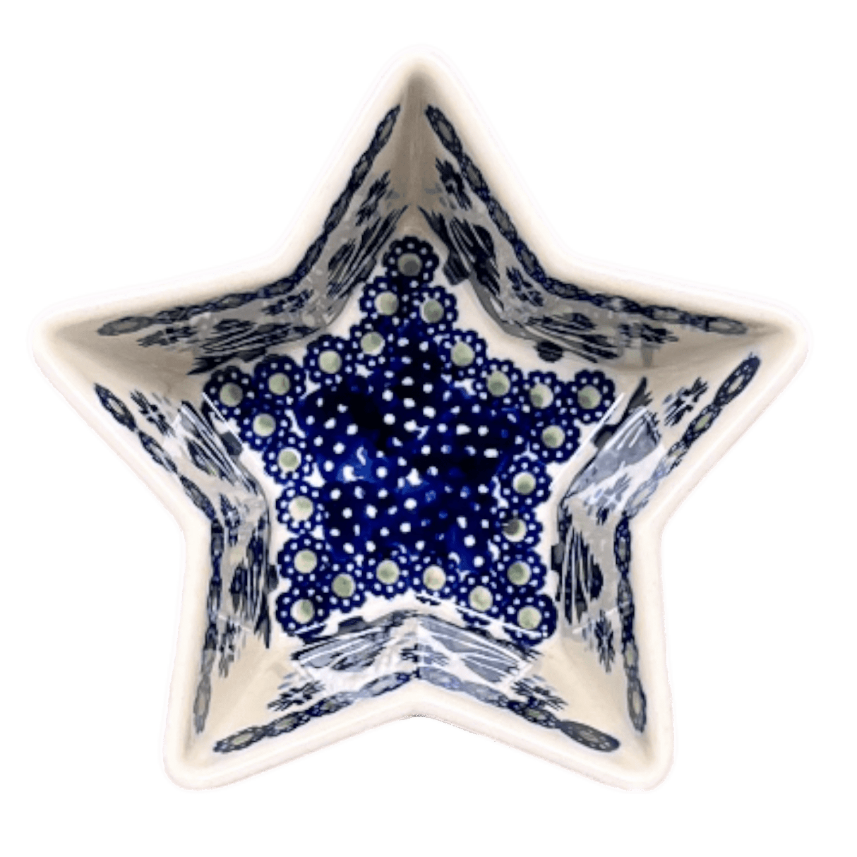 Bowl, Star-Shaped, Small, Manufaktura (M046) in "Snowy Pines" by Maufaktura | M046T-U22