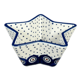 Bowl, Star-Shaped, Small, Manufaktura (M046) in "Peacock Dot" by Maufaktura | M046U-54K