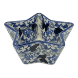 Bowl, Star-Shaped, Small, Manufaktura (M046) in "Dusty Blue Butterflies" by Maufaktura | M046U-AS56