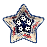 Bowl, Star-Shaped, Small, Manufaktura (M046) in "Bold Red Blossoms" by Maufaktura | M046U-P217