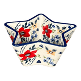 Bowl, Star-Shaped, Small, Manufaktura (M046) in "Bold Red Blossoms" by Maufaktura | M046U-P217