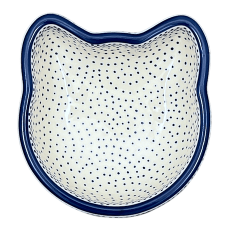 Bowl, Cat Bowl, 6.25" x 6" in "Misty Blue" by Manufaktura | M047U-61A
