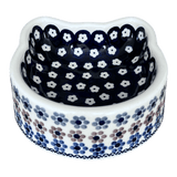 Bowl, Cat Bowl, 6.25" x 6" in "Floral Chain" by Manufaktura | M047T-EO37