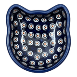 Bowl, Cat Bowl, 6.25" x 6" in "Peacock Dot" by Manufaktura | M047U-54K