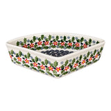 Bowl, Wedge-Shaped, 5" x 8.5" in "Holly In Bloom" by Manufaktura | M048T-IN13