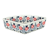 Bowl, Wedge-Shaped, 5" x 8.5" in "Butterfly Blossoms" by Manufaktura | M048T-MM02
