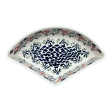 Bowl, Wedge-Shaped, 5" x 8.5" in "Butterfly Blossoms" by Manufaktura | M048T-MM02