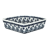 Bowl, Wedge-Shaped, 5" x 8.5" in "Snowy Pines" by Manufaktura | M048T-U22