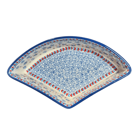 Bowl, Wedge-Shaped, 5" x 8.5" in "Snowflake Love" by Manufaktura | M048U-PS01