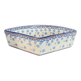 Bowl, Wedge-Shaped, 5" x 8.5" in "Snowflake Love" by Manufaktura | M048U-PS01
