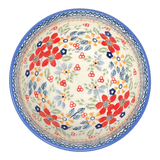 Bowl, Round, Tapered, 5.25" in "Ruby Bouquet" by Manufaktura | M052S-DPCS