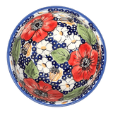 Bowl, Round, Tapered, 5.25" in "Poppies & Posies" by Manufaktura | M052S-IM02