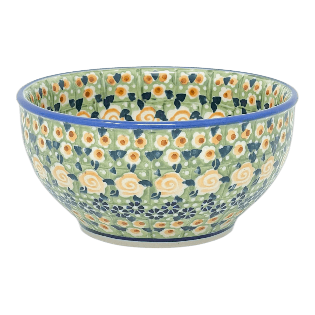 Bowl, Round, Tapered, 5.25" in "Perennial Garden" by Manufaktura | M052S-LM
