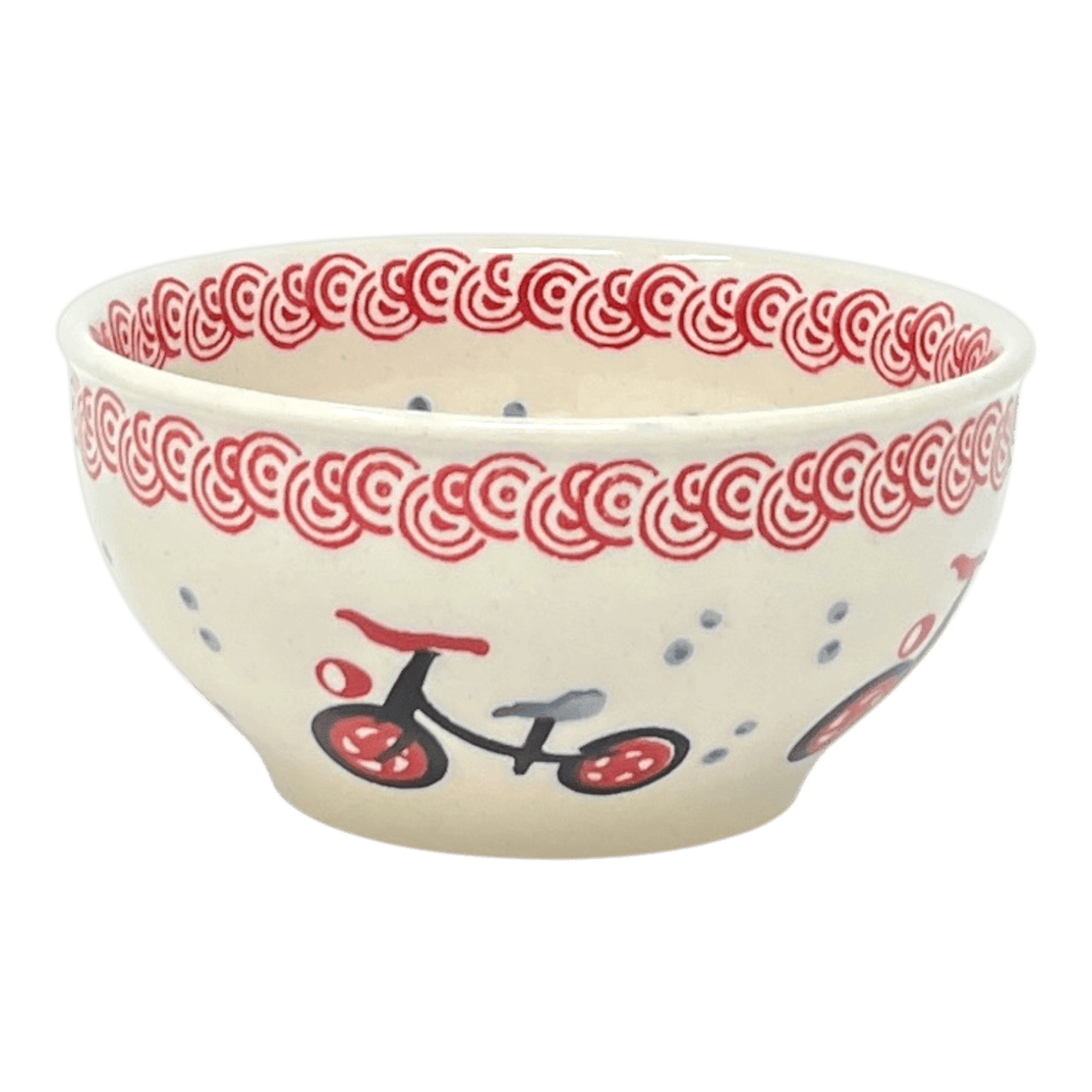 Bowl, Round, Tapered, 5.25" in "Bike Ride" by Manufaktura | M052T-DROW