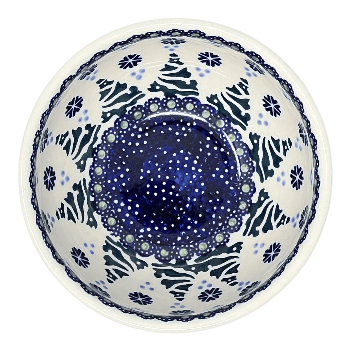 Bowl, Round, Tapered, 5.25" in "Snowy Pines" by Manufaktura | M052T-U22
