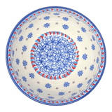 Bowl, Round, Tapered, 5.25" in "Snowflake Love" by Manufaktura | M052U-PS01