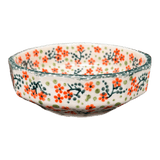 Bowl, Multiangular, 5" in "Peach Blossoms" by Manufaktura | M058S-AS46
