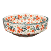 Polish Pottery Multangular Bowl (Peach Blossoms) | M058S-AS46 at PolishPotteryOutlet.com