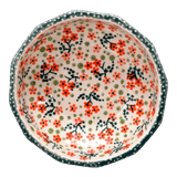 Bowl, Multiangular, 5" in "Peach Blossoms" by Manufaktura | M058S-AS46