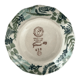 Bowl, Multiangular, 5" in "Scattered Ferns" by Manufaktura | M058S-GZ39