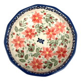 Bowl, Multiangular, 5" in "Pink Poinsettia" by Manufaktura | M058S-PS14
