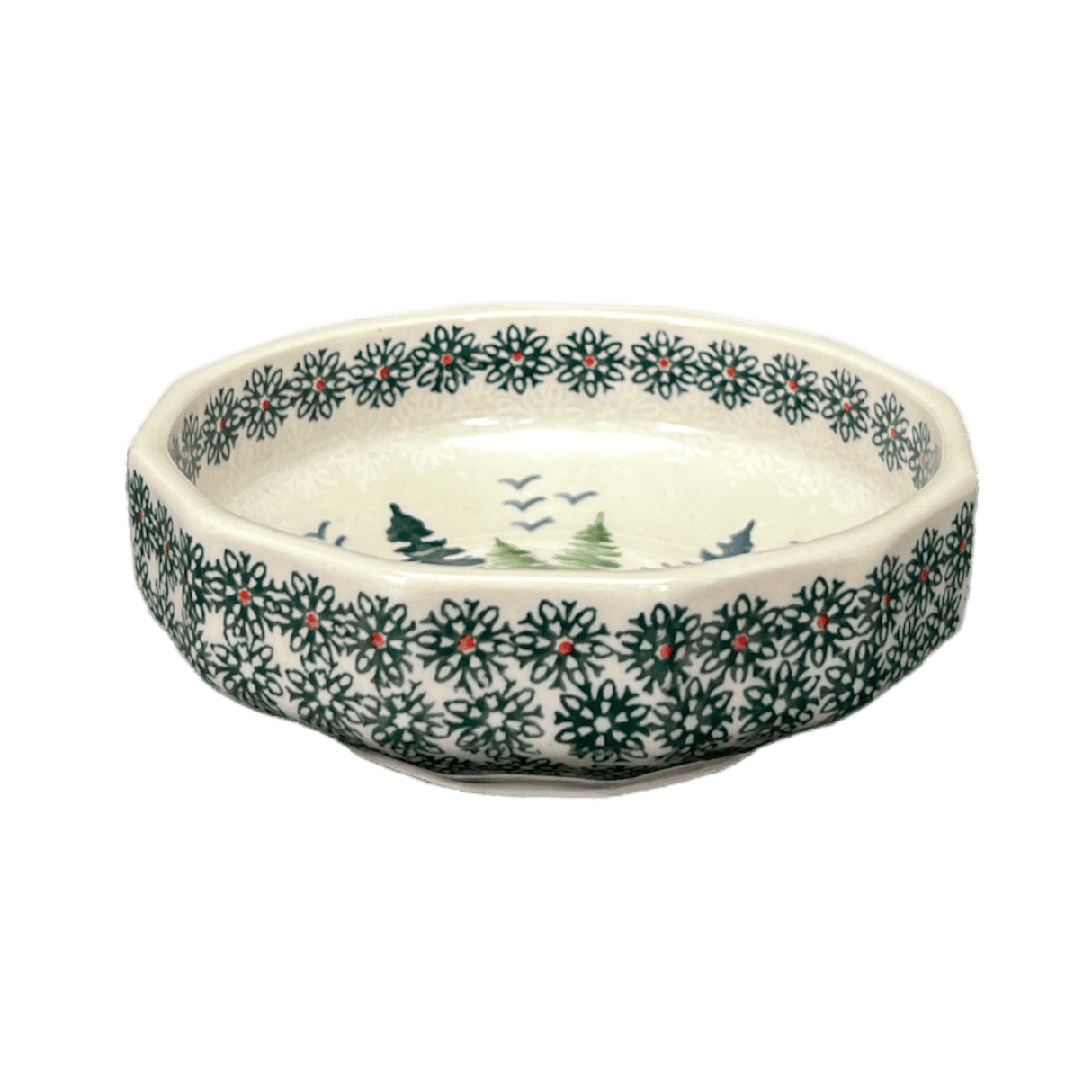 Bowl, Multiangular, 5" in "Pine Forest" by Manufaktura | M058S-PS29