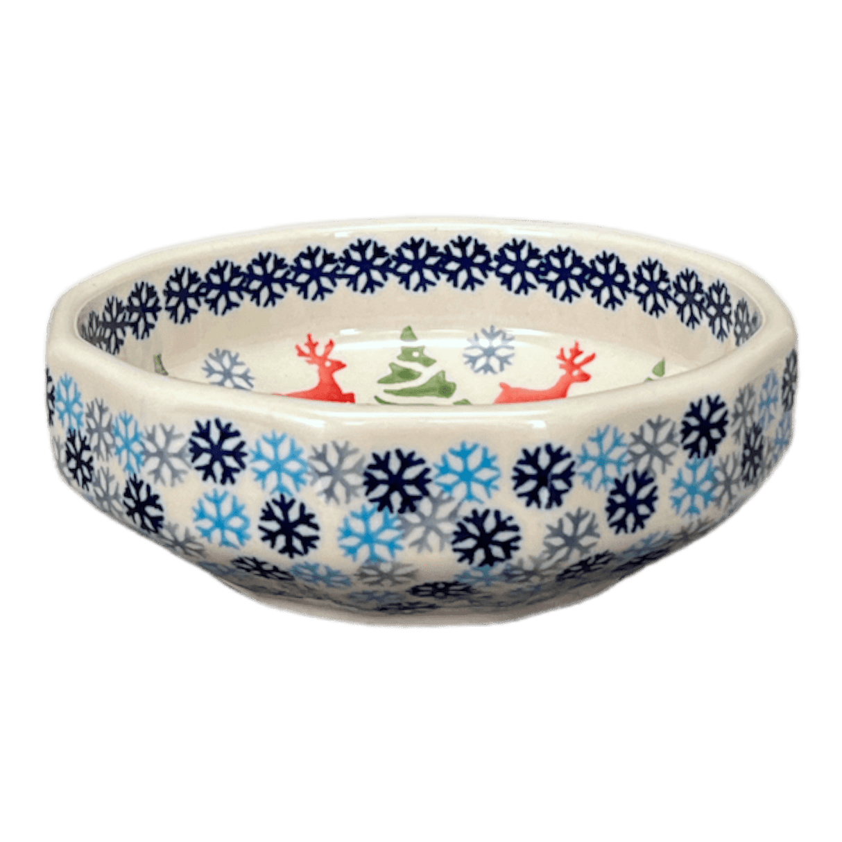 Bowl, Multiangular, 5" in "Reindeer Games" by Manufaktura | M058T-BL07