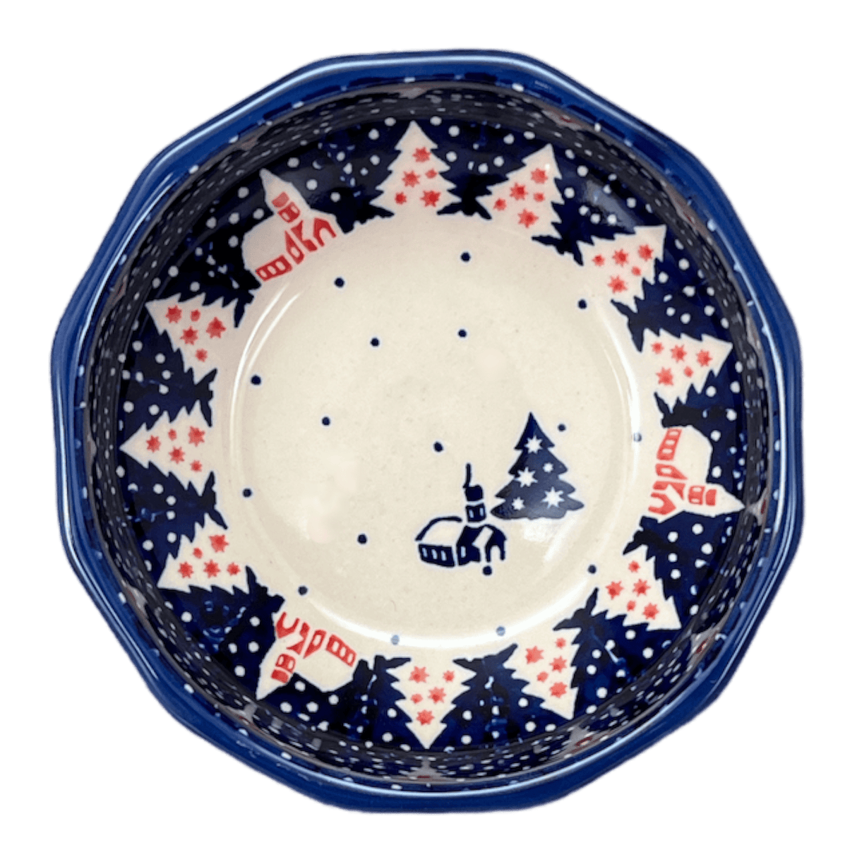 Bowl, Multiangular, 5" in "Christmas Chapel" by Manufaktura | M058T-CHDK