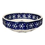 Bowl, Multiangular, 5" in "Snow Drift" by Manufaktura | M058T-PZ