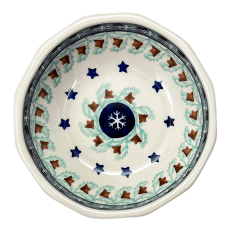 Bowl, Multiangular, 5" in "Starry Wreath" by Manufaktura | M058T-PZG