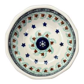 Polish Pottery Multangular Bowl (Starry Wreath) | M058T-PZG Additional Image at PolishPotteryOutlet.com