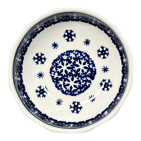 Bowl, Multiangular, 5" in "Snow Drift" by Manufaktura | M058T-PZ
