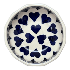 Polish Pottery Multangular Bowl (Whole Hearted) | M058T-SEDU Additional Image at PolishPotteryOutlet.com