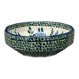 Bowl, Multiangular, 5" in "Bouncing Blue Blossoms" by Manufaktura | M058U-IM03