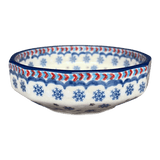 Bowl, Multiangular, 5" in "Snowflake Love" by Manufaktura | M058U-PS01