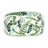Soap Dish, Rectangular, 5" x 3.25" in "Scattered Ferns" by Manufaktura | M063S-GZ39