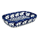 Soap Dish, Rectangular, 5" x 3.25" in "Kitty Cat Path" by Manufaktura | M063T-KOT6