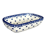 Soap Dish, Rectangular, 5" x 3.25" in "Heartfelt Blue" by Manufaktura | M063T-PS02