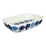 Soap Dish, Rectangular, 5" x 3.25" in "Snowstorm" by Manufaktura | M063T-PS36