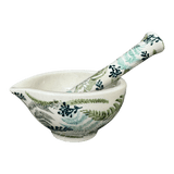 Mortar & Pestle Set in "Scattered Ferns" by Manufaktura | M0689S-GZ39